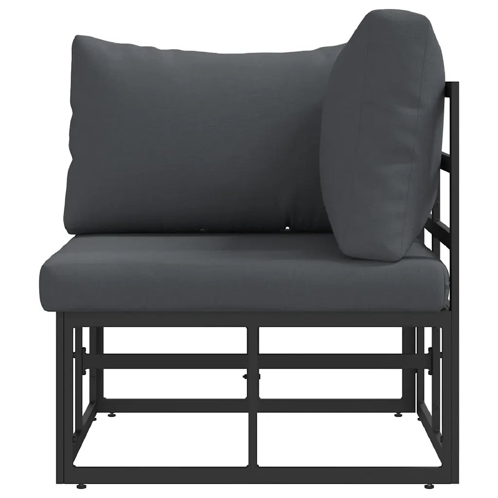 Mobili da Esterno Nero e antracite 71,5 x 71,5 x 71 cm Metallo CFW1897497