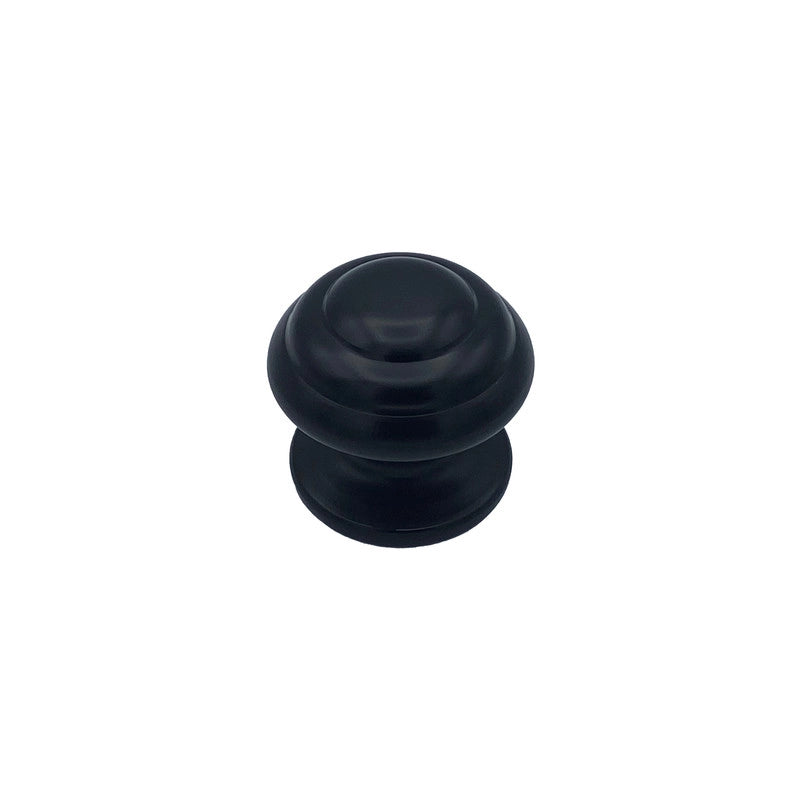 Pomolo fisso per porta SAGUATTI 178/70ZB in alluminio nero opaco