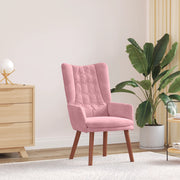 Sedia Rilassante  in Velluto Rosa