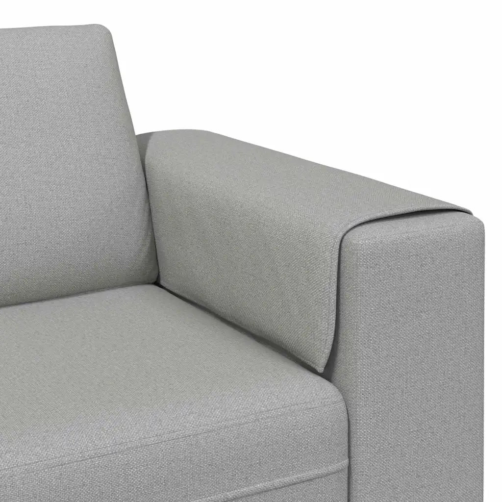 Divano per Soggiorno Grigio Nuvola 250 x 77 x 76 cm Poliestere 3335089