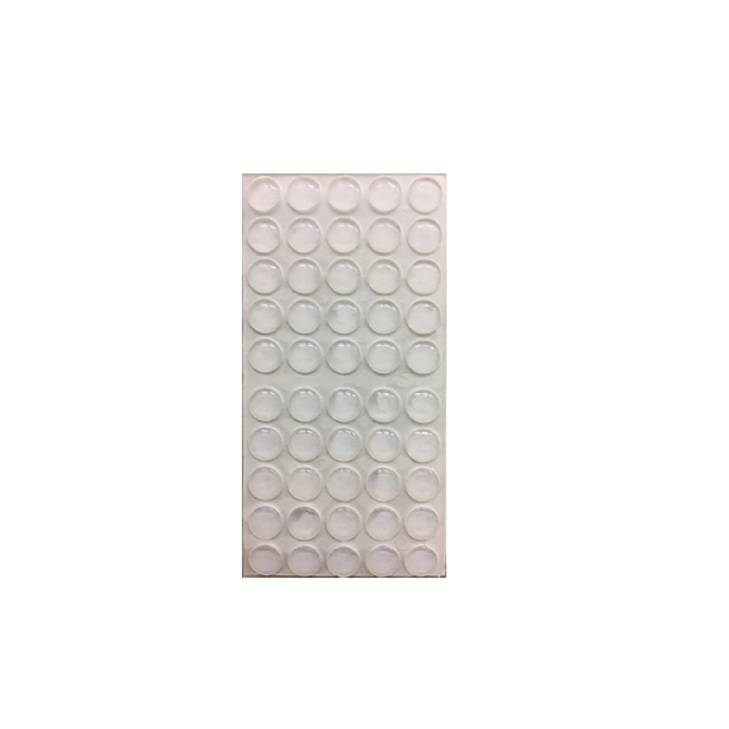 Paracolpi adesivi trasparenti a goccia in plastica morbida autoadesivo ø 10x3 mm