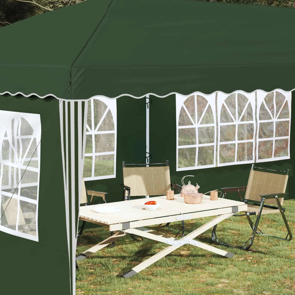 Tenda per feste a pop-up-Gazebo 575 x 289 x 245 cm Verde