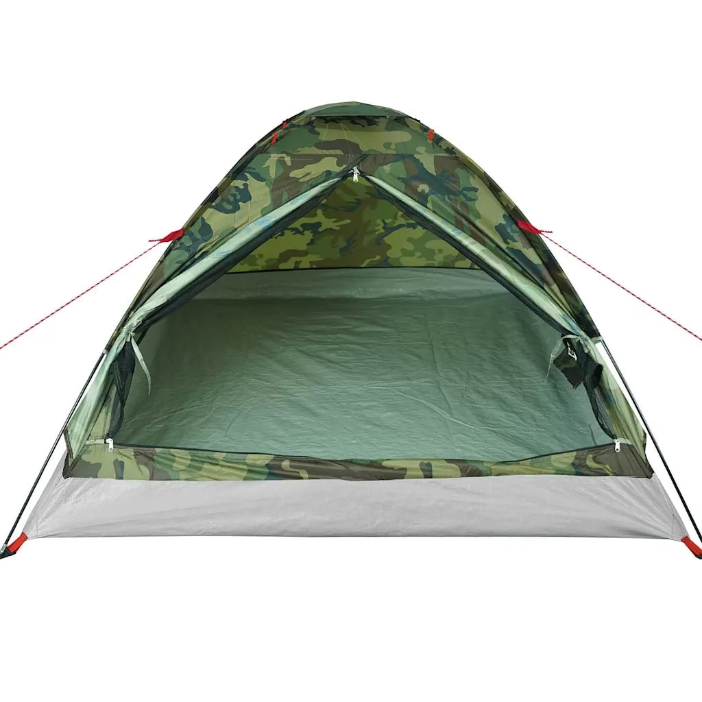 Tenda da Campeggio a Cupola 4 Persone Mimetica Impermeabile 4009638