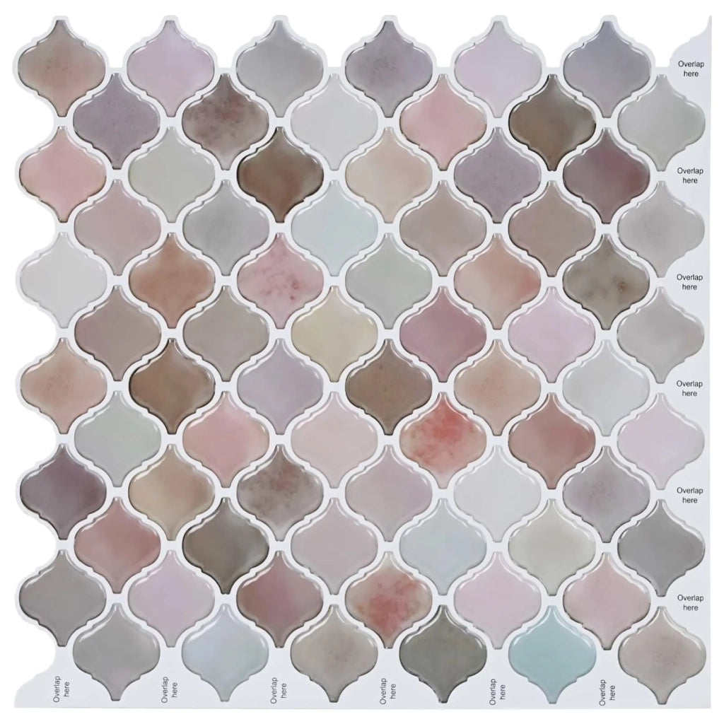 Piastrella Lanturn 10 pcs Beige 27 x 27 cm Poliuretano e PET
