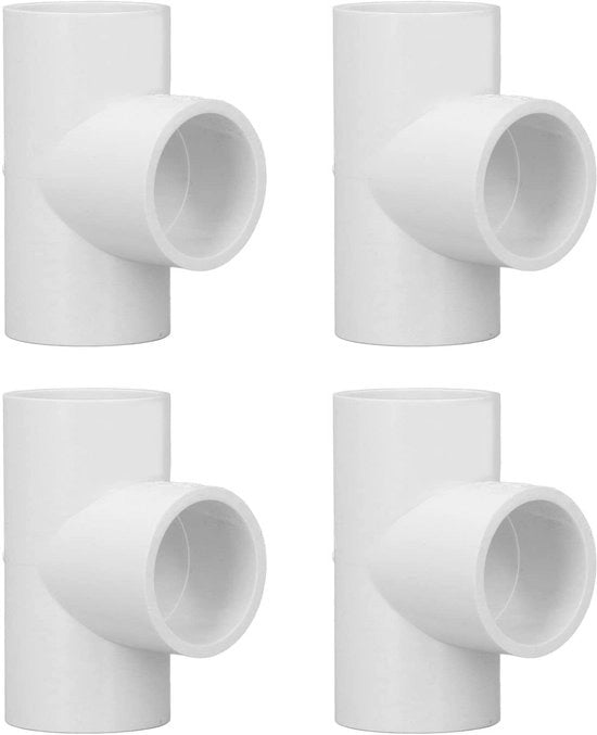 Connettore in PVC per tubi - 12 pezzi di connettori a tre vie - 20mm/25mm/32mm - Resistente alla corrosione - Per distribuzione dell'acqua - Superficie interna liscia - Fitting per tubi
