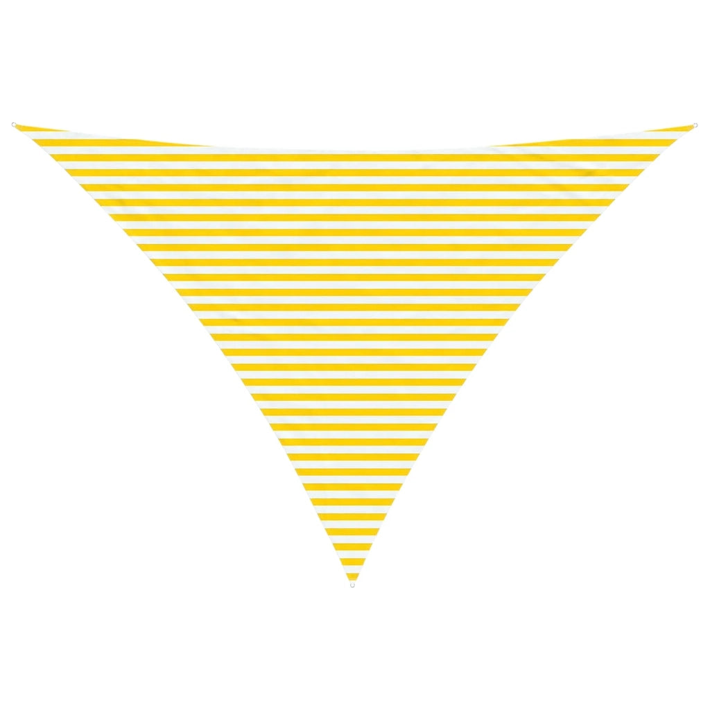 Vela da ombra solare Giallo e Bianco 5 x 5 x 6 m