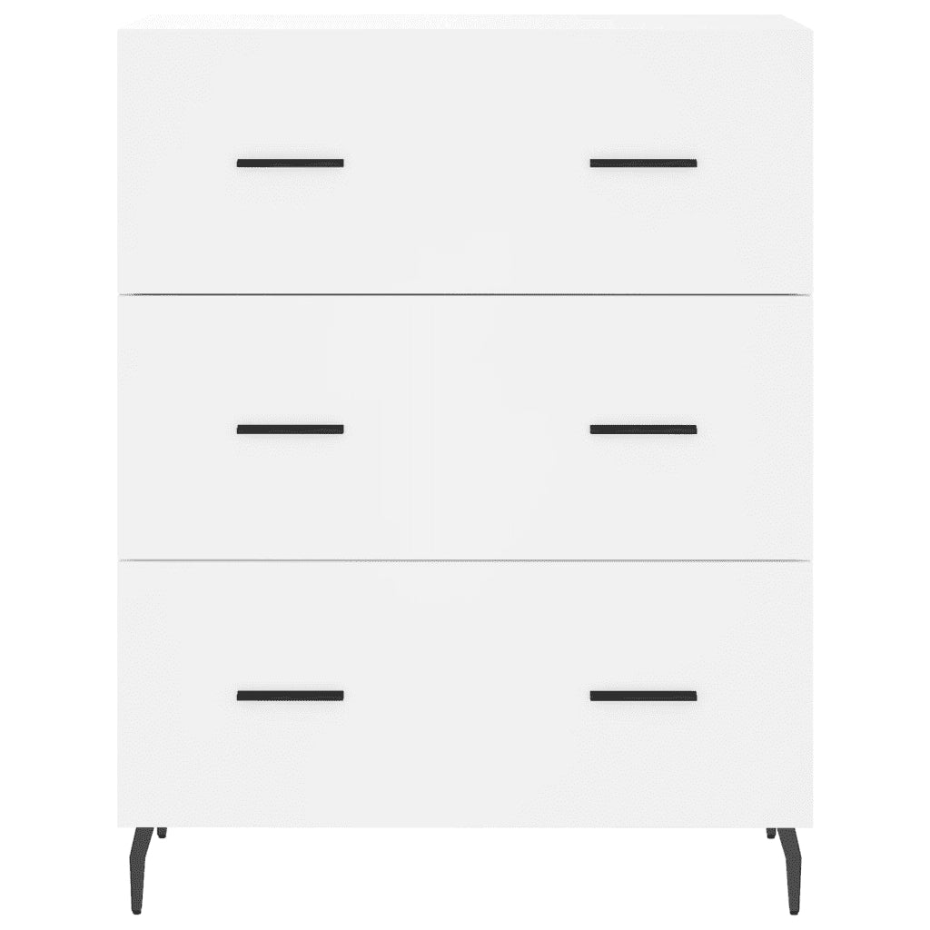 vidaXL Credenza Bianca 69,5x34x180 cm in Legno Multistrato