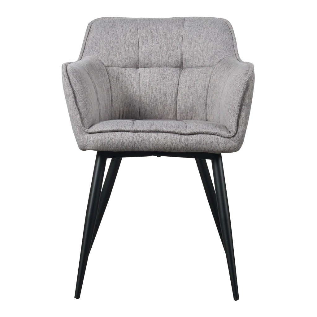 Set di 4 sedie da pranzo dal design moderno e robusto 81 x 57 x 53 cm grigio 03_0009803