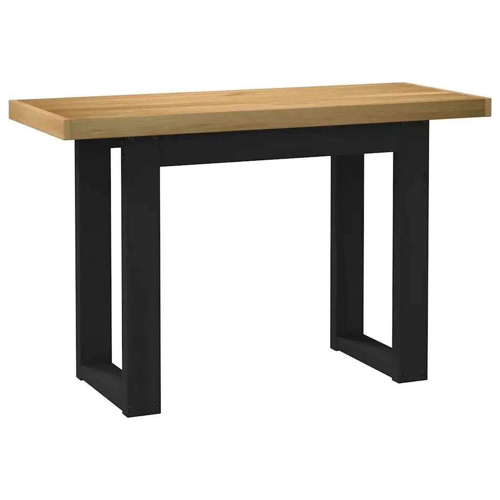 Scrivania NOAIN Gambe a Forma di U 120x50x75 cm Legno Massello 4100041