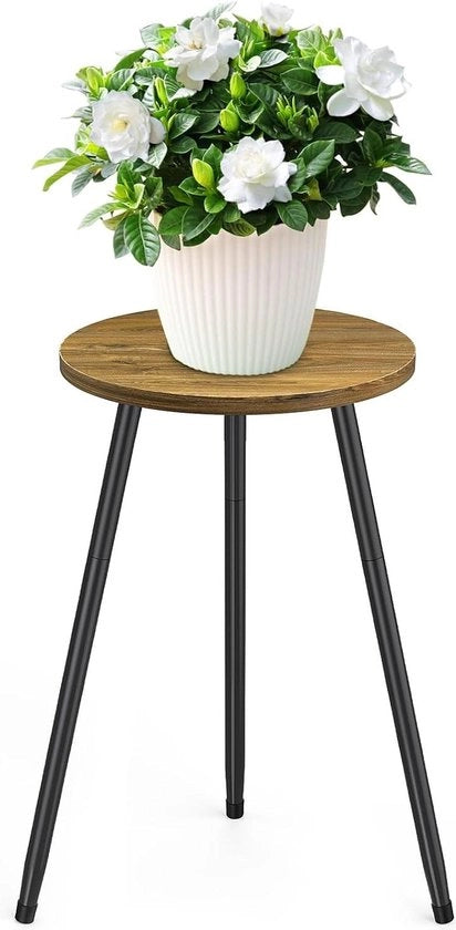 Supporto per piante moderno - Piattaforma per piante per tavolo da caffè - Piccola tavola rotonda alta per piante