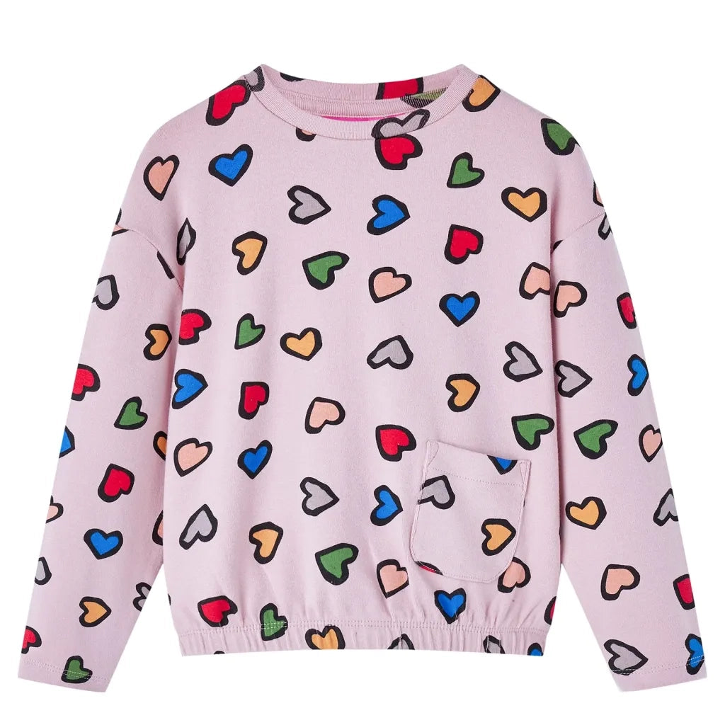 Felpa da Bambina Rosa 116cod mxl 132128