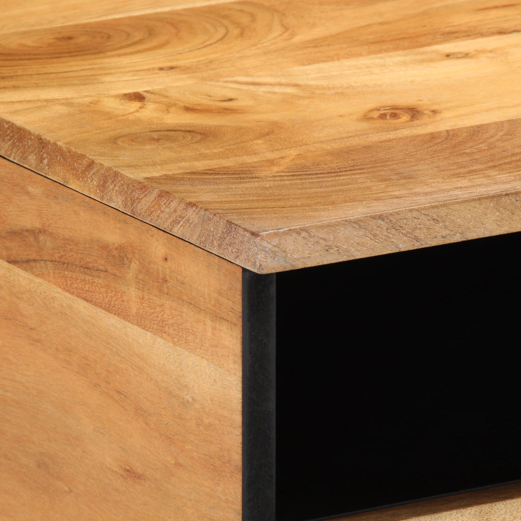 Tavolino da caffÃ¨ 80x54x40 cm in legno massello di acacia