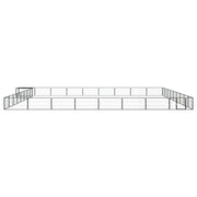 Box Cani 36 Pannelli Nero 100x50 cm Acciaio Verniciato Polvere 3115983