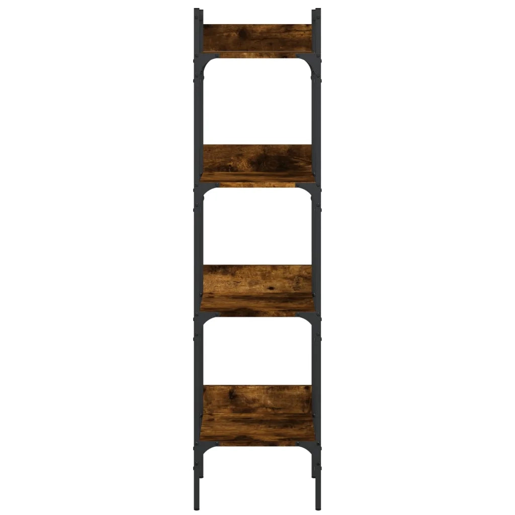 Libreria 4 Ripiani Rovere Fumo 35x30x138,5 cm Legno Multistrato 838850