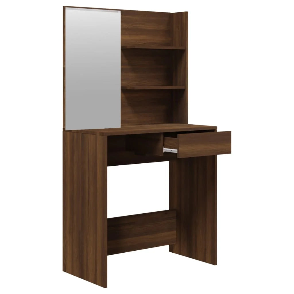 Set da toeletta dal design contemporaneo 74,5 x 40 x 141 cm rovere marrone 02_0006238