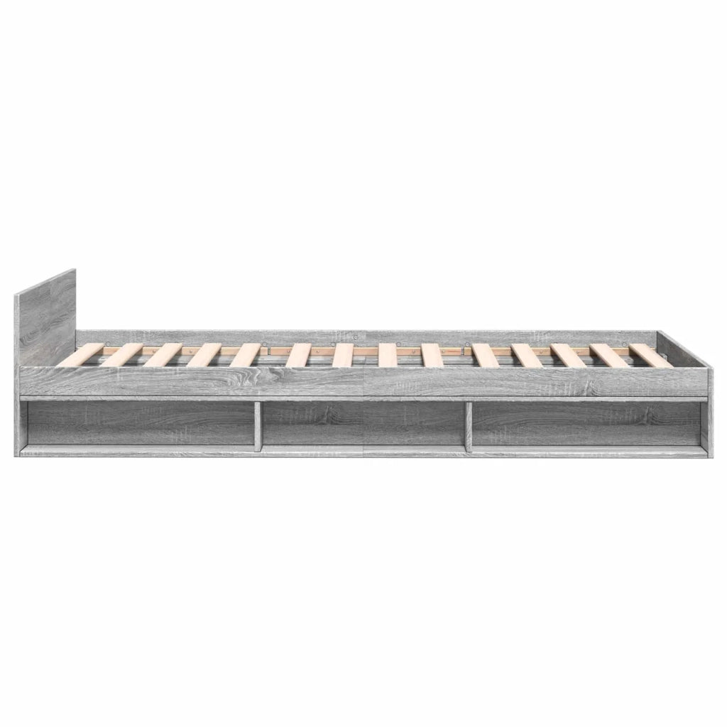 Telaio del letto con storage Sonoma grigio 80 x 200 cm 3429601