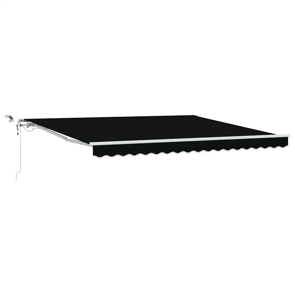 Tenda Retrattile Nero 400 × 350 cm Poliestere e Metallo 3330778
