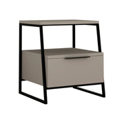 Rosita, Comodino 4 Ripiani, 45x41x50h cm Beige