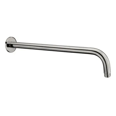 Kit doccia satinato con braccio 35 e soffione 30 in acciaio inox Gemini