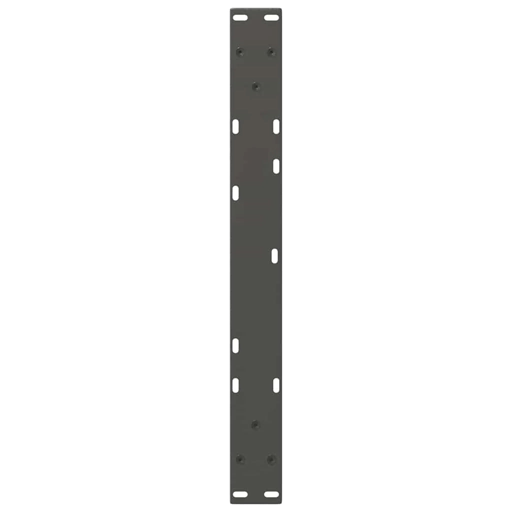 Set di 2 gambe per tavolino da caffè a forma di V 50 x 42-43,3 cm design moderno con piedini regolabili in acciaio antracite 02_0056845