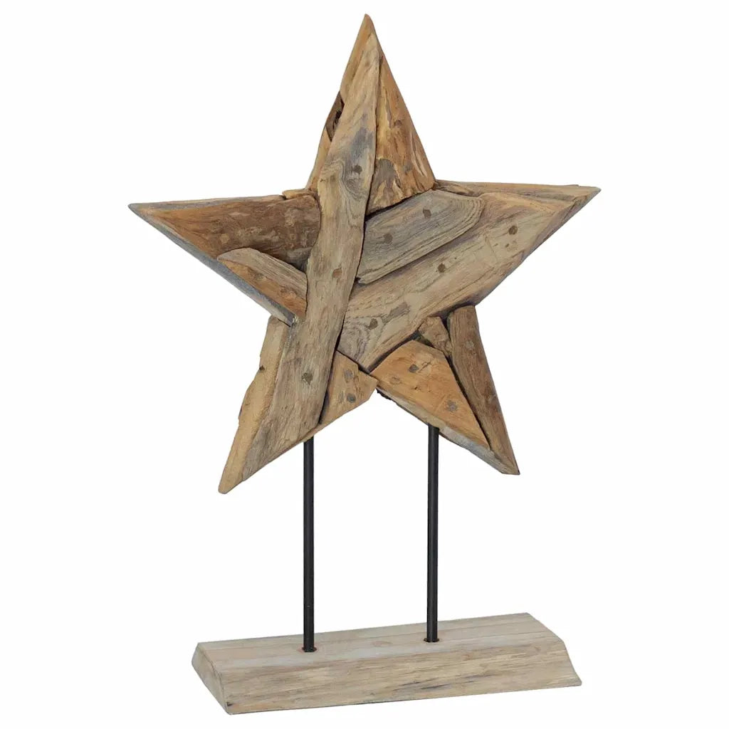 Stella di Natale Marrone 43,5 x 13,5 x 59 cm