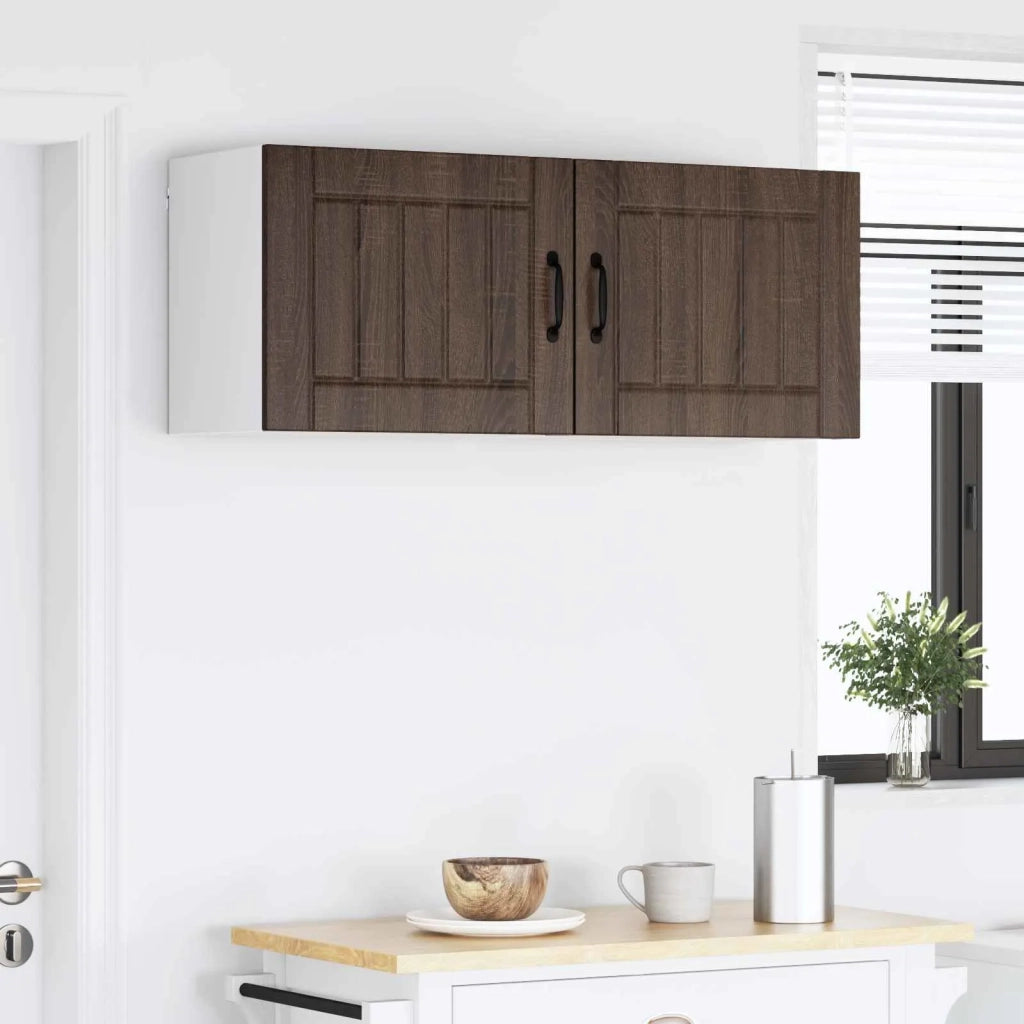Armadietto a muro LUCCA 2 pcs Rovere Marrone 50 x 31 x 40 cm