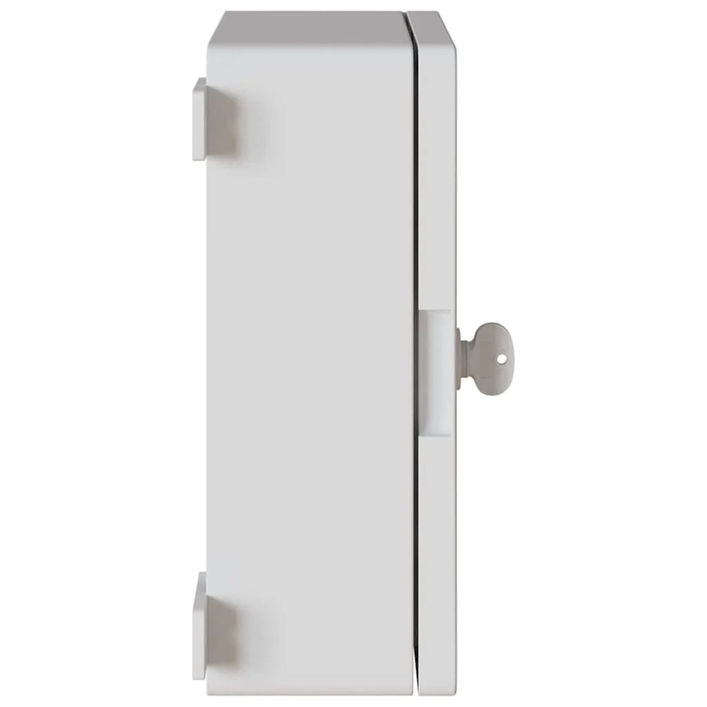 Moderno armadio di controllo per interni/esterni per lo stoccaggio 47 x 20 x 60 cm in plastica ABS grigia 02_0058194