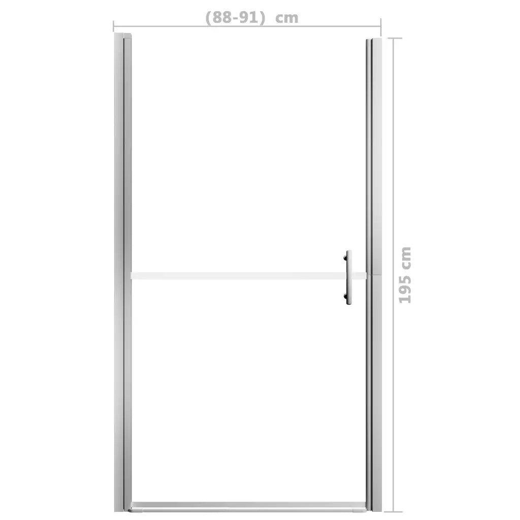 Porta per Doccia in Vetro Temperato 91x195 cm CFW7595149