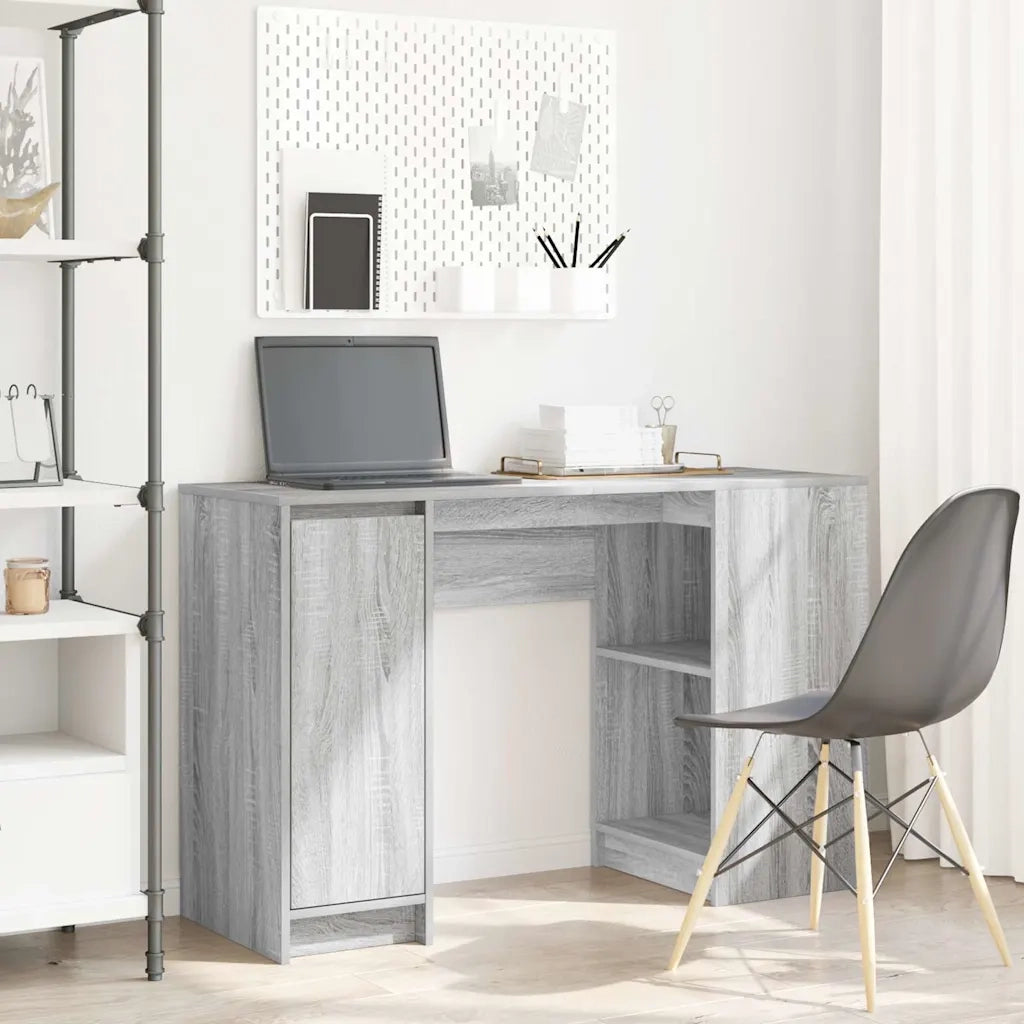 Scrivania | Tavolo da Ufficio Grigio Sonoma 120x42x76 cm in Legno Multistrato