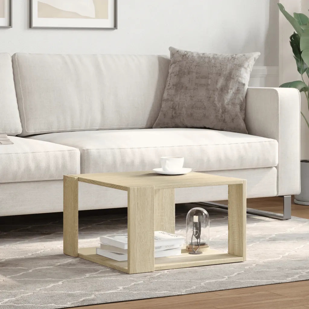 Tavolino salotto | Tavolino da caff¨¨ | Tavolino da Soggiorno Rovere Sonoma 51,5x51,5x30cm Legno Multistrato
