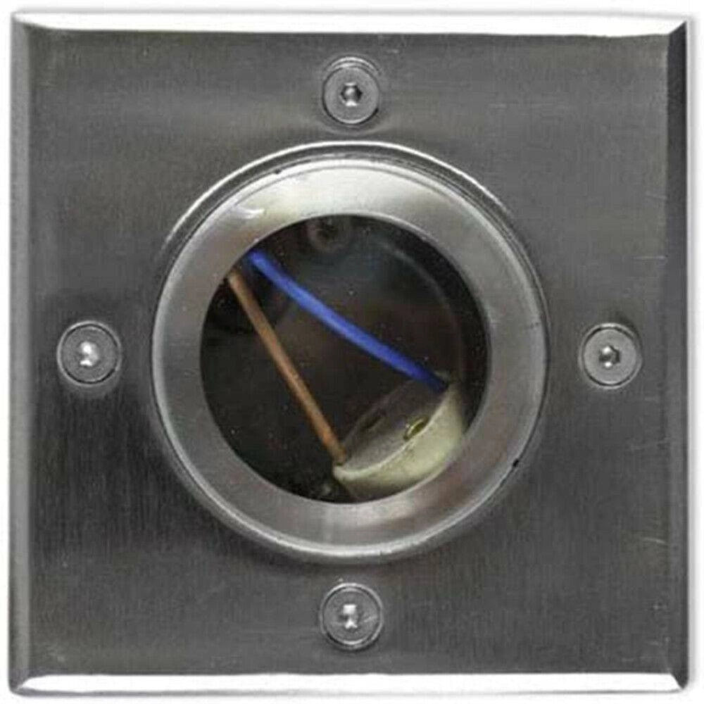 Trade Shop - Faretto Incasso Segnapasso Quadrato Luce Gu10 Calpestabile Esterno Giardino Es13 -