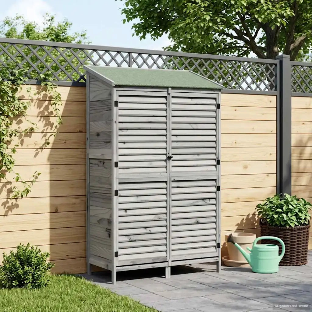 Capanno da Giardino Grigio 106 x 56 x 176,5 cm CFW2971949