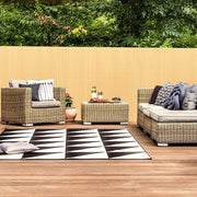 Schermo per giardino in PVC da 1,2x3m per privacy - separazione per giardino e schermo per balcone in bambù - 1,2x3m
