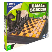 Trade Shop - Gioco Da Tavolo Family Games Dama E Scacchi 2 In 1 Per Tutta La Famiglia Età 4+ -