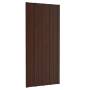Pannello per tetto 12 pcs Marrone 100 x 45 cm Acciaio zincato