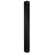 Radiatore Tradizionale 4 Colonne Verticale Riscaldamento Nero 1800x200 mm
