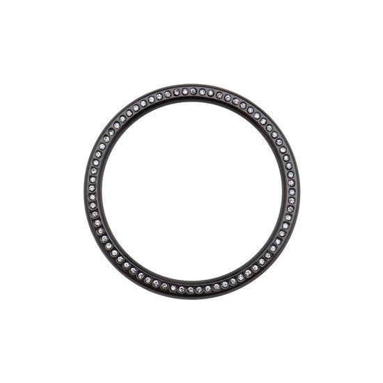 Orologio Bezel Ring - Compatibile con Galaxy Watch 4 - Resistente ai graffi - Nero - Accessorio decorativo - Protezione in acciaio - 42mm