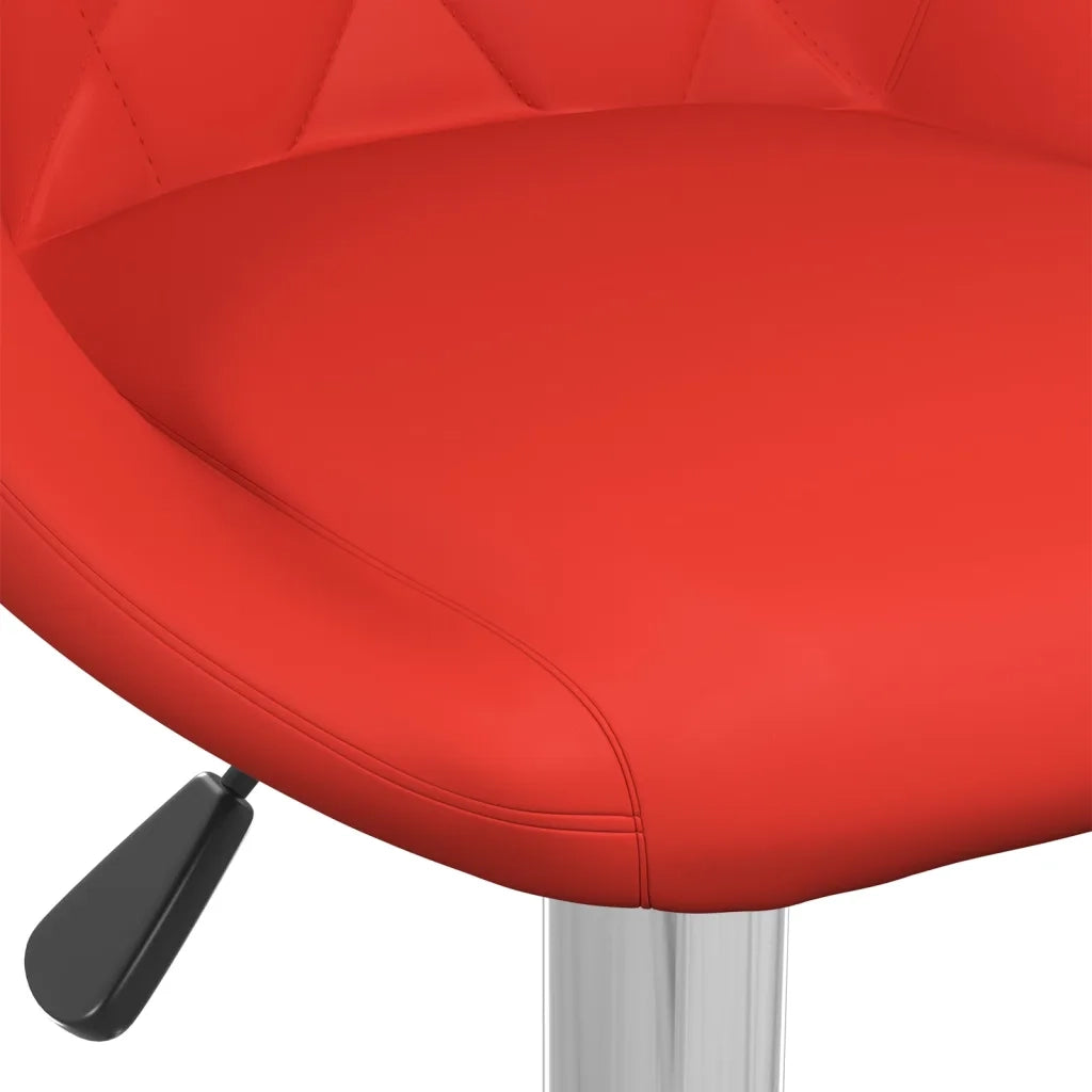 Sgabelli da Bar 2 pz Rossi in Similpelle 335181
