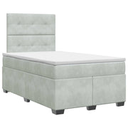 Letto box spring con materasso Grigio Chiaro 120 x 190 cm 3453602