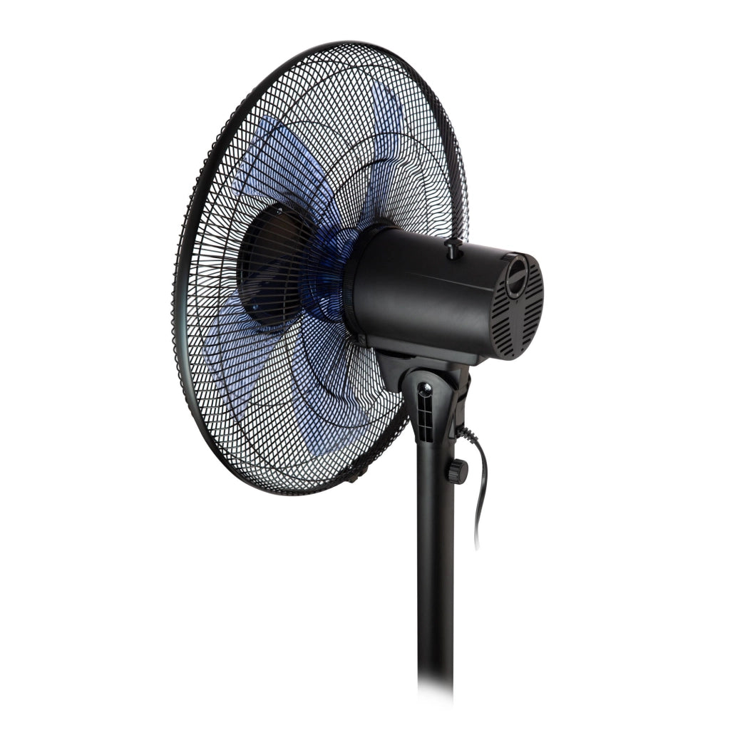Ventilatore a piantana 16 pollici 40cm, 5 pale con oscillazione, altezza regolabile 130cm, 3 velocità 50W - SOGO
