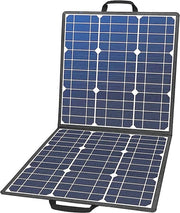 Pannello solare - Pacchetto completo di pannelli solari - Pannello solare pieghevole - Pannello solare per camper - 18V 100W Pannello solare portatile - 4-in-1 - Connessione con doppia uscita USB - Portatile e pieghevole - Nero