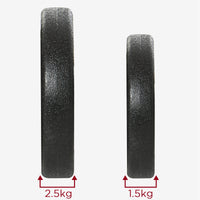 Set Pesi Manubri da 20 kg con 8 Dischi in Acciaio e Sabbia Nero