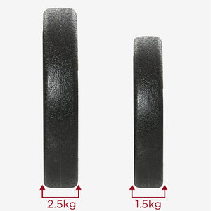 Set Pesi Manubri da 20 kg con 8 Dischi in Acciaio e Sabbia Nero