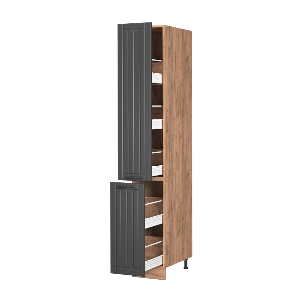 Vicco Armadio da farmacia Grigio scuro 30 cm