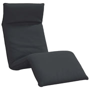 Sdraio da giardino | Lettino Pieghevole Nero 175x54x8,5 cm in Tessuto Oxford