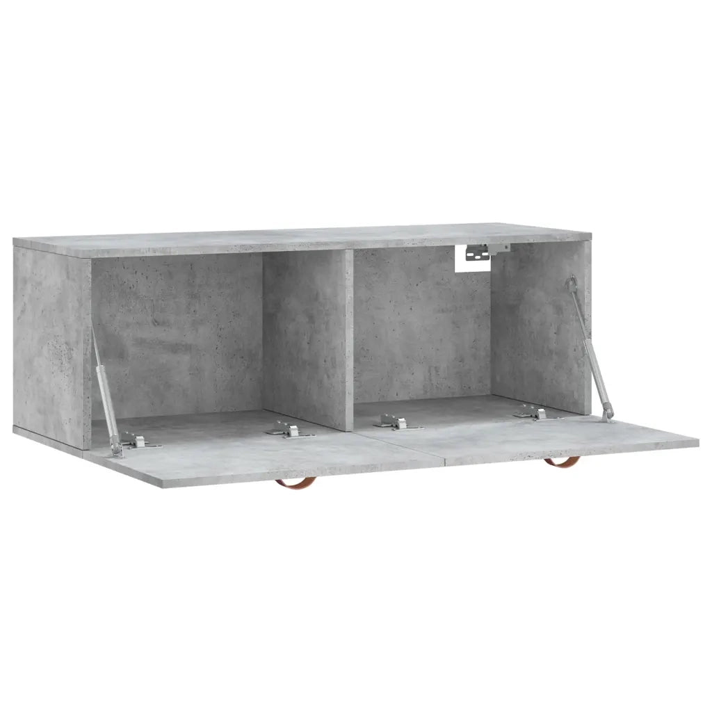 Mobile a Parete Grigio Cemento 100x36,5x35 cm Legno Multistrato 830112