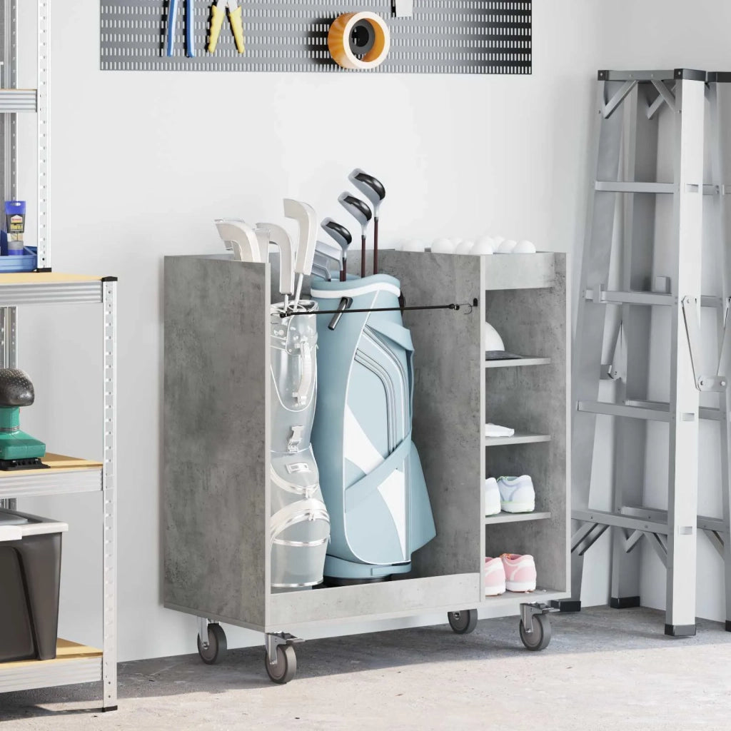 Armadio per Golf con ruota Grigio cemento 90 x 45 x 98 cm CFW7571347