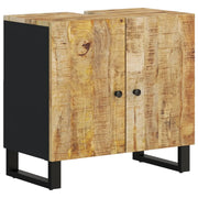 Mobile Lavabo | Armadio Lavabo 62x33x58cm Legno Massello Mango Legno Multistrato