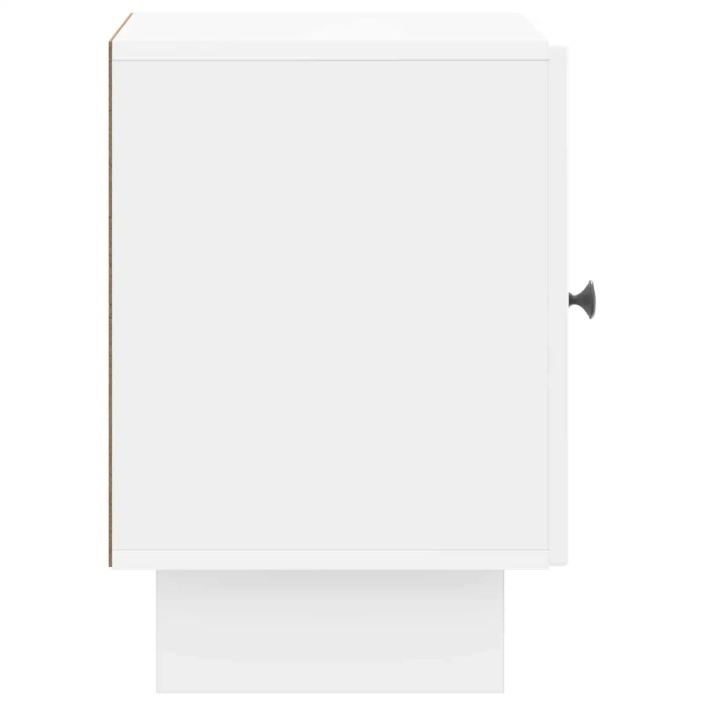 Armadio da Notte 2 pcs Bianco Lucido 43 x 34,5 x 50 cm
