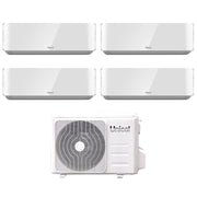 Climatizzatore Condizionatore Unical Quadri Split Inverter serie AIR CRISTAL 10+10+10+10 con KMX4 28HE R-32 Wi-Fi Optional 10000+10000+10000+10000